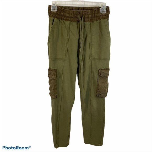 Fabletics Dark Green Cargo Pants Cinched Leg Size XS - Picture 2 of 11